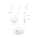 Access point UBIQUITI UniFi UAP U6+, WiFi 6, 573.5Mbps/2402Mbps, bijeli