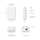 Access point UBIQUITI aSwiss Army Knife Ultra, WiFi 5, 300Mbps/867Mbps, bijeli