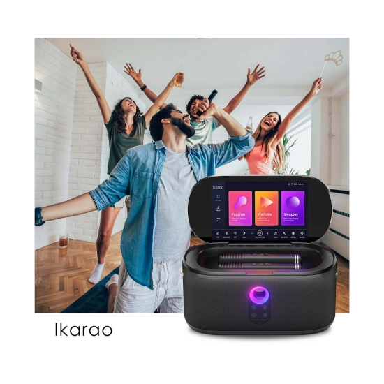 Prijenosni audio sustav IKARAO Shell S1, 300W, Bluetooth, USB A, AUX, 2x mikrofon, 10.1incha FHD Touchscreen