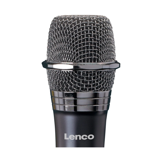 Mikrofon LENCO MCW-011, bežični, dinamički, 6.35mm, crni