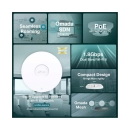 Access point TP-LINK Omada EAP610, AX1800, Wi-Fi 6, 574Mbps/1201Mbps