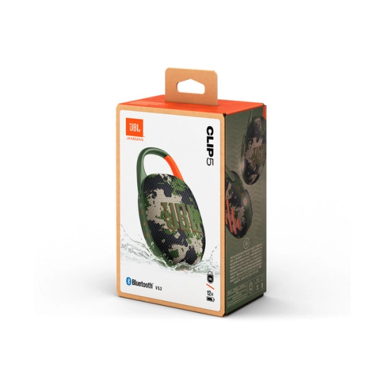 Prijenosni bluetooth zvučnik JBL CLIP 5, Bluetooth 5.3, prijenosni, vodootporan IP67, camo