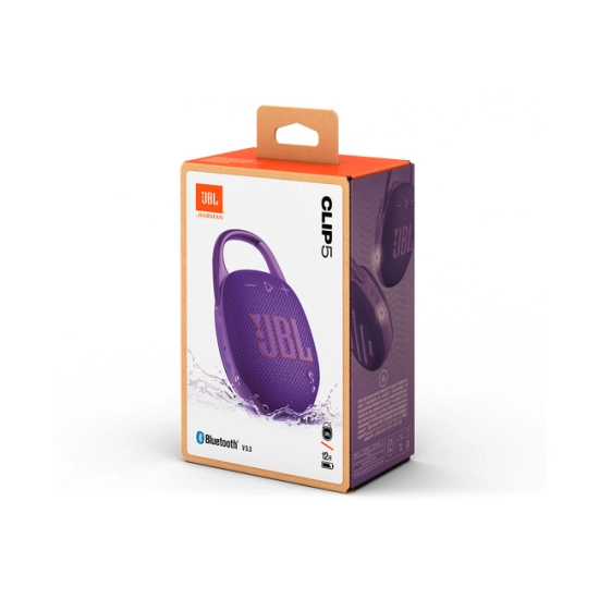 Prijenosni bluetooth zvučnik JBL CLIP 5, Bluetooth 5.3, prijenosni, vodootporan IP67, ljubičasti Prijenosni bluetooth zvučnik JBL CLIP 5, Bluetooth 5.3, prijenosni, vodootporan IP67, ljubičasti