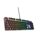 Tipkovnica TRUST GXT871 ZORA, mehanička, USB A, US layout, crna