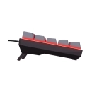 Tipkovnica TRUST GXT867 ACIRA, mini, mehanička, crveni switch, USB C, USB A, US layout, crna