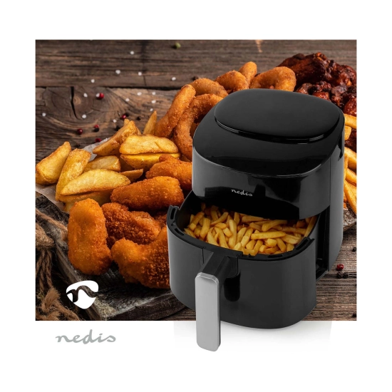 OŠTEĆENA AMBALAŽA - Friteza na vrući zrak NEDIS KAAF160BK, 4.2l, 1300W, crna OŠTEĆENA AMBALAŽA - Friteza na vrući zrak NEDIS KAAF160BK, 4.2l, 1300W, crna
