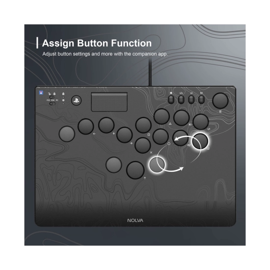 Gamepad HORI Nolva All Button mehanički, za PS5 i PC