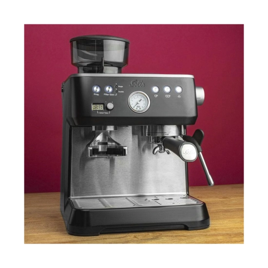 Aparat za kavu SOLIS Grind & Infuse Perfetta, 1640W, 16Bara, s milncem za kavu, crni