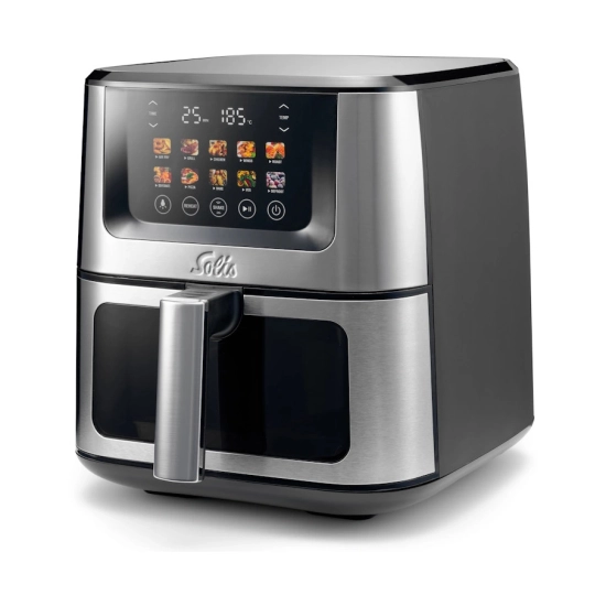 Friteza na vrući zrak SOLIS Air Fry & Dry XL, 7.5L, 1870W, srebrno crna