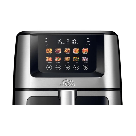 Friteza na vrući zrak SOLIS Air Fry & Dry XL, 7.5L, 1870W, srebrno crna