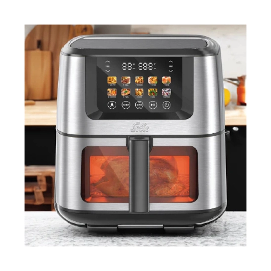 Friteza na vrući zrak SOLIS Black Air Fry & Dry XL, 7.5L, 1870W, crna