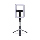 Selfie stick LED RING tripod 99X, daljinski upravljač, crni