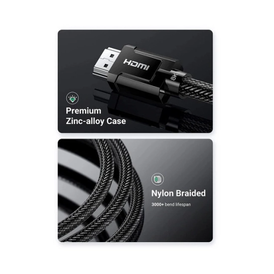 Kabel UGREEN, HDMI (M) na HDMI (M), 2m, 8K@60Hz, pokositreni bakar