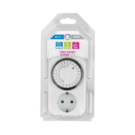 Timer mehanički DPM dnevni 16A 3680W Timer mehanički DPM dnevni 16A 3680W