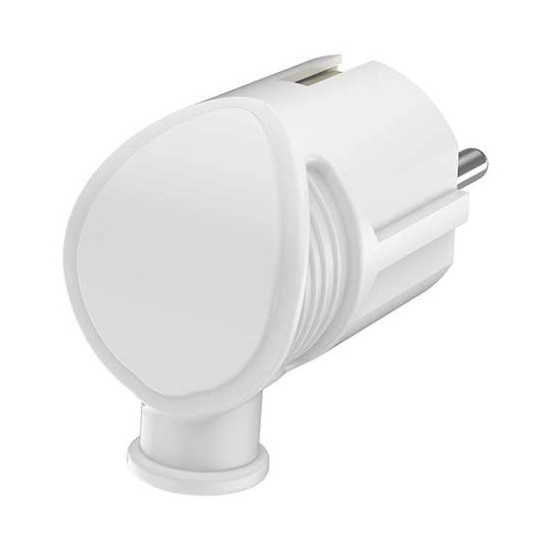 Utikač šuko kutni Braytron BY74-00003 16A 250V bijeli