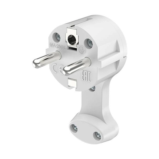 Utikač šuko plosnati Braytron BY74-00006 16A 250V bijeli