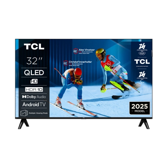 Televizor QLED 32incha TCL 32S4K, Google TV, HD, DVB-T2/C/S2, HDMI, Wi-Fi, Bluetooth, USB A, energetski razred F Televizor QLED 32incha TCL 32S4K, Google TV, HD, DVB-T2/C/S2, HDMI, Wi-Fi, Bluetooth, USB A, energetski razred F