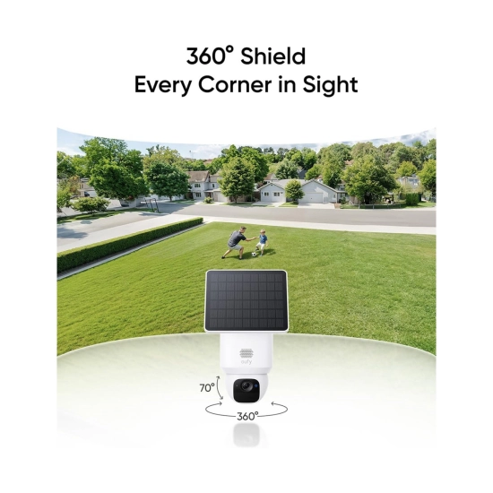 Nadzorna IP kamera ANKER Eufy Security SoloCam E30, solarna, vanjska, bežična, 2K, Wi-Fi, noćni vid, bijela
