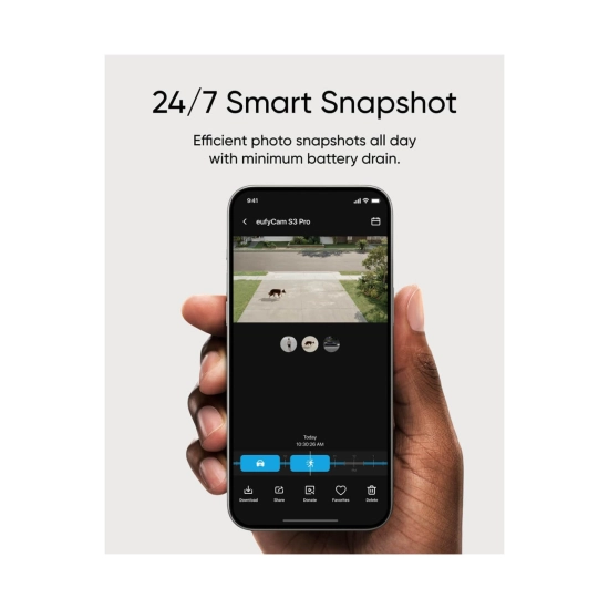Nadzorna IP kamera ANKER Eufy Security eufyCam S3 Pro, komplet 3 kamere + baza, solarna, vanjska, 4K UHD, Wi-Fi, detekcija lica, noćni vid, bijela Nadzorna IP kamera ANKER Eufy Security eufyCam S3 Pro, komplet 3 kamere + baza, solarna, vanjska, 4K UHD, Wi-Fi, detekcija lica, noćni vid, bijela