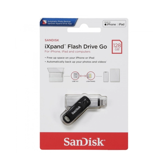 Memorija USB A 3.0 FLASH DRIVE, 128 GB, SANDISK SANUS-128G_IXPAND, iPhone i iPad Memorija USB A 3.0 FLASH DRIVE, 128 GB, SANDISK SANUS-128G_IXPAND, iPhone i iPad