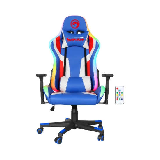Gaming stolica MARVO CH-128BL RGB, do 150kg, plava Gaming stolica MARVO CH-128BL RGB, do 150kg, plava