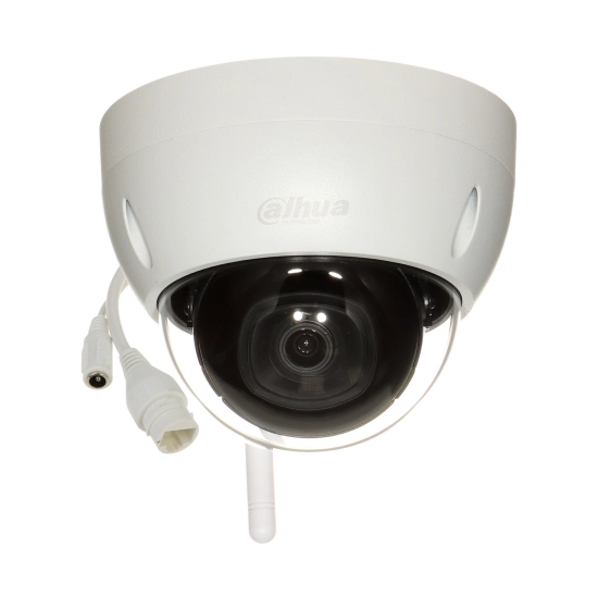 Nadzorna IP kamera DAHUA IPC-HDBW1230DE-SW-0280B, unutarnja, senzor pokreta, noćni vid, 2MP, FHD, bežična, IPX7, bijela