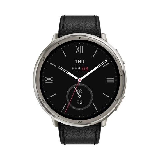Pametni sportski sat AMAZFIT Active 2, W2433EU1N, Black Leather/Red Silicon