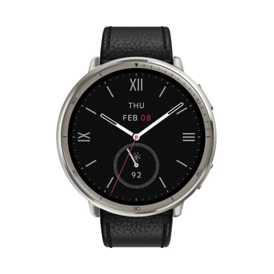 Pametni sportski sat AMAZFIT Active 2, W2433EU1N, Black Leather/Red Silicon   - Amazfit