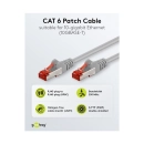 Kabel GOOBAY 93212, Patch, CAT 6 S/FTP, sivi, 0.25m, bulk