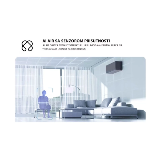 Klima uređaj LG AA18SP, 5kW hlađenje, 5.8kW grijanje, WiFi, set, tihi rad, samočišćenje, A+++/A+