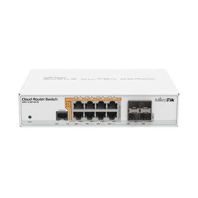 Switch MIKROTIK CRS112-8P-4S-IN, 8-portni, RJ45 / Ethernet, 8x Poe, bijeli   - MREŽNA OPREMA