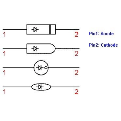 DIO 1N4007 ISPR 1A 1000V DO7   26 S 8100   - Diode, zener diode