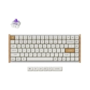 Tipkovnica KEYCHRON K2H-Q1, žičana, Bluetooth, USB C, Gateron 2.0 magnetic Switch, US Layout, RGB, bijela drvena