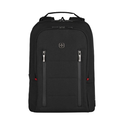 Ruksak WENGER City Traveler, do 16incha, crni   - Torbe i ruksaci
