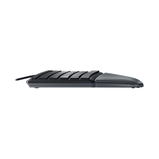 Tipkovnica CHERRY KC 4500, žičana, USB A, membranska, ergonomska, crna Tipkovnica CHERRY KC 4500, žičana, USB A, membranska, ergonomska, crna