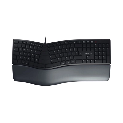 Tipkovnica CHERRY KC 4500, žičana, USB A, membranska, ergonomska, crna - Cherry Tipkovnica CHERRY KC 4500, žičana, USB A, membranska, ergonomska, crna - Cherry