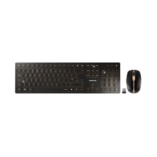 Tipkovnica + Miš CHERRY DW 9100 Slim, bežični, Bluetooth, USB A, crni Tipkovnica + Miš CHERRY DW 9100 Slim, bežični, Bluetooth, USB A, crni