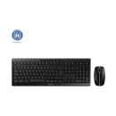 Tipkovnica + Miš CHERRY Stream Desktop Recharge, bežični, crni