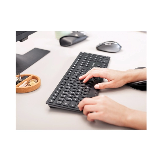 Tipkovnica CHERRY KW 9100 SLIM, bežična, Bluetooth, Scissor Switch, Slim, crna