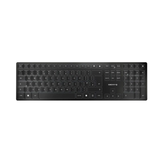 Tipkovnica CHERRY KW 9100 SLIM, bežična, Bluetooth, Scissor Switch, Slim, crna