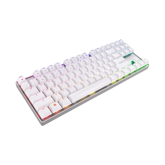 Tipkovnica CHERRY MX 8.2 TKL, bežična, Bluetooth, USB A, mehanička, MX red, bijela Tipkovnica CHERRY MX 8.2 TKL, bežična, Bluetooth, USB A, mehanička, MX red, bijela