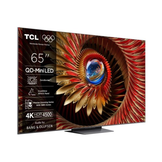 Televizor QD-Mini LED 65incha TCL 65C8K, Google TV, 4K UHD, DVB-T/T2, HDMI, WiFi, Bluetooth, USB A, Energetska oznaka D