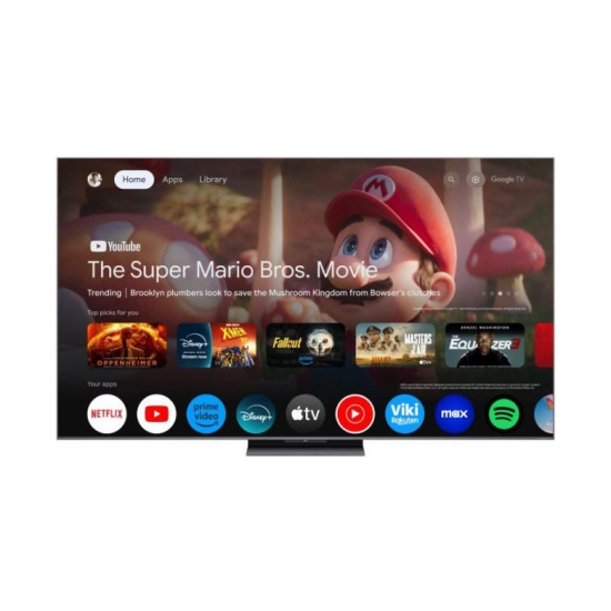Televizor QD-Mini LED 65incha TCL 65C8K, Google TV, 4K UHD, DVB-T/T2, HDMI, WiFi, Bluetooth, USB A, Energetska oznaka D