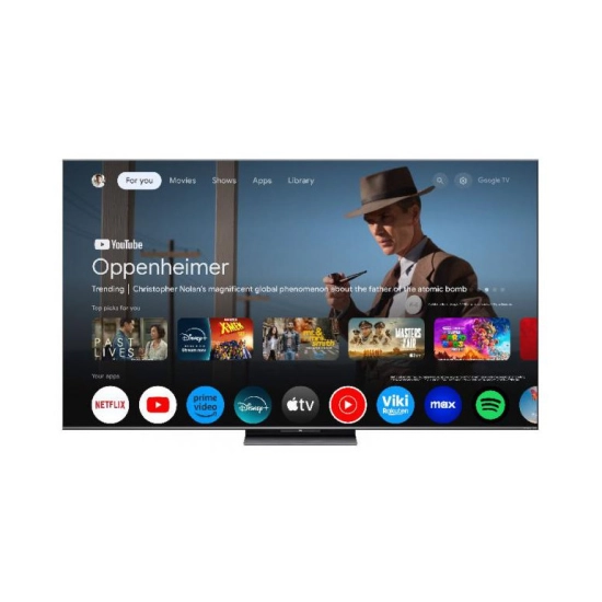 Televizor QD-Mini LED 65incha TCL 65C8K, Google TV, 4K UHD, DVB-T/T2, HDMI, WiFi, Bluetooth, USB A, Energetska oznaka D