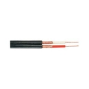 Kabel TASKER C121, 2x0.25, oklopljeni, dupli, crni