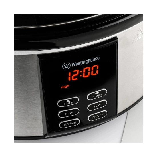 Aparat za sporo kuhanje WESTINGHOUSE Slow Cooker Steel, 6L, 270W, srebrni Aparat za sporo kuhanje WESTINGHOUSE Slow Cooker Steel, 6L, 270W, srebrni