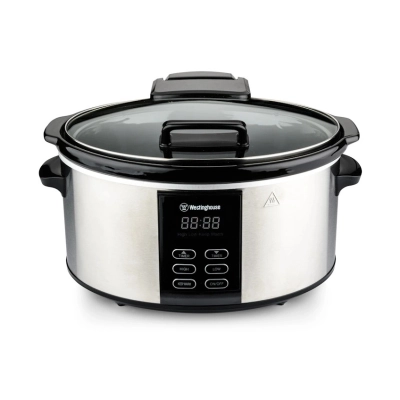 Aparat za sporo kuhanje WESTINGHOUSE Slow Cooker Steel, 6L, 270W, srebrni Aparat za sporo kuhanje WESTINGHOUSE Slow Cooker Steel, 6L, 270W, srebrni