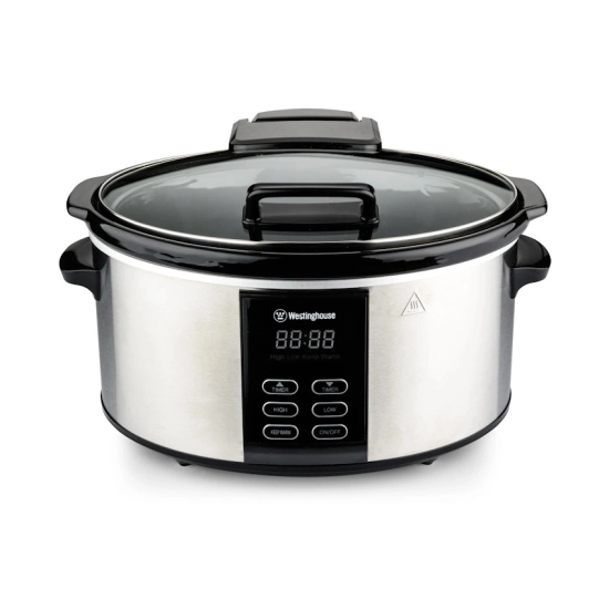 Aparat za sporo kuhanje WESTINGHOUSE Slow Cooker Steel, 6L, 270W, srebrni Aparat za sporo kuhanje WESTINGHOUSE Slow Cooker Steel, 6L, 270W, srebrni