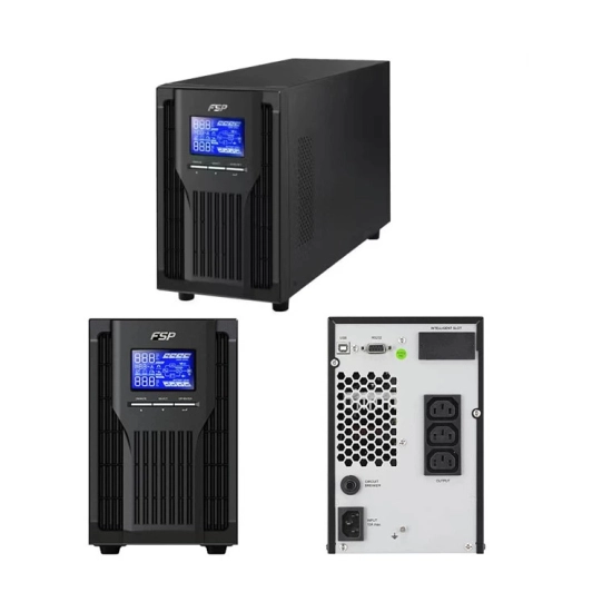 UPS FORTRON Champ Tower 2000VA/1800W, On-line, USB B, RS-232, 4×IEC, 4×9Ah LCD