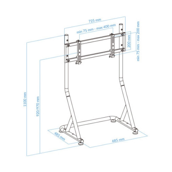 Postolje za TV/monitor UVI Universal za SIM Racing